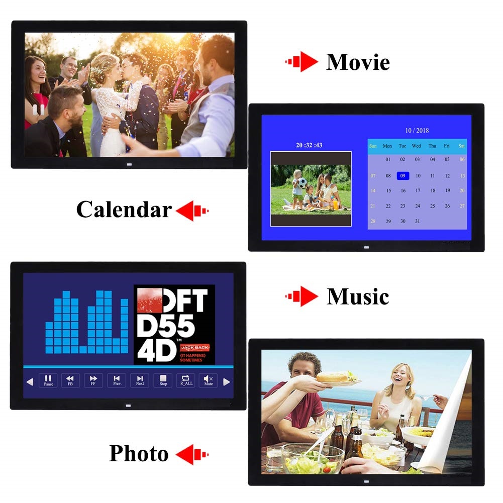 Picture Frame - 安価なポータブル10.1インチ英語対応デジタルフォトフレーム、写真や動画の再生に最適