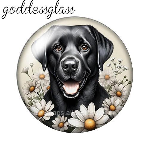 花の中にいる可愛い犬たち。シェパードドッグ、ブルドッグ。10 - Vase Decor のレビューと価格