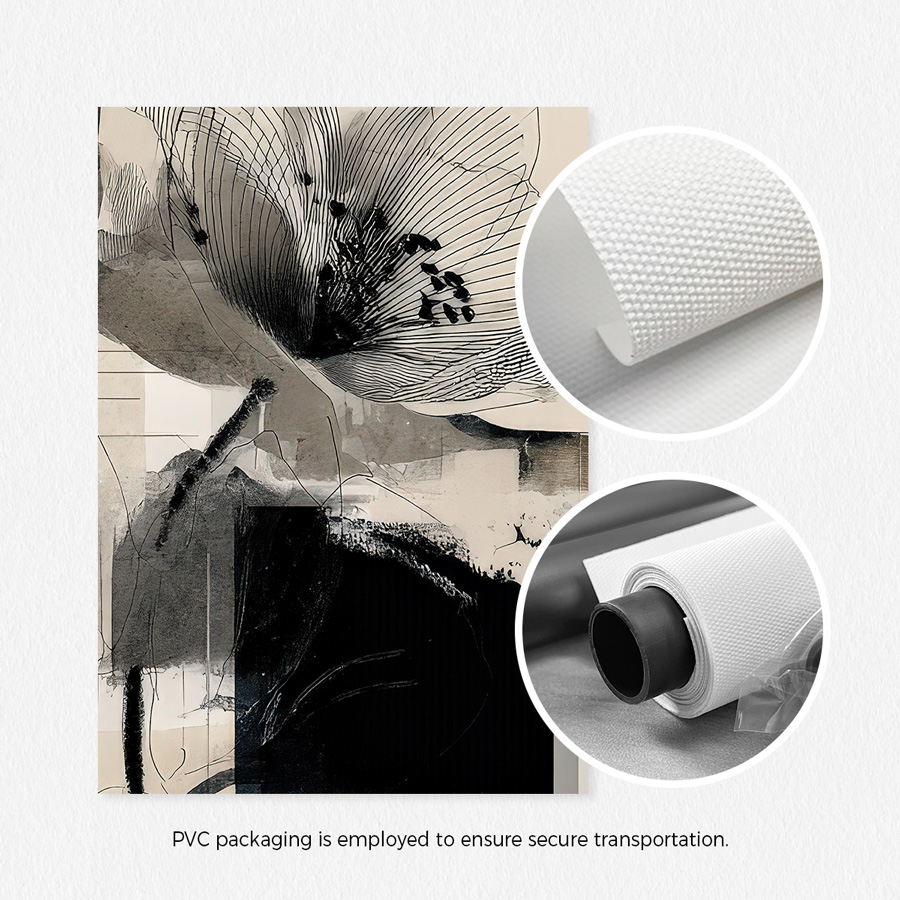 3枚/セット フレームレス、抽象的なモダンな花柄アート絵画、 - Abstract Canvas Set のレビューと価格