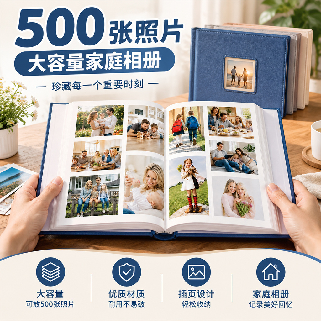 6インチ×4インチのフォトアルバム。500枚の写真を入れられ - Picture Frame のレビューと価格