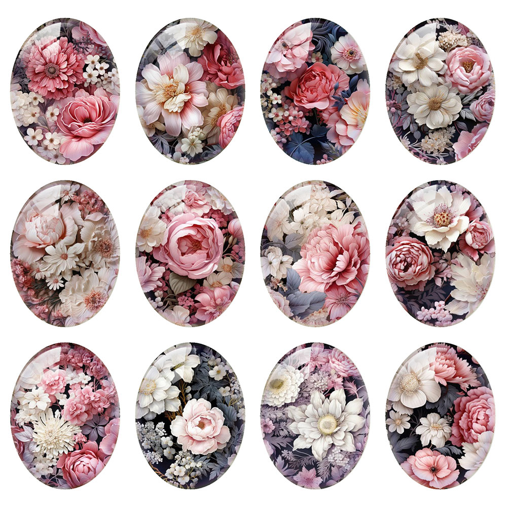 ランダムミックスラウンド/オーバル/スクエアピンクローズフラ - Vase Decor のレビューと価格