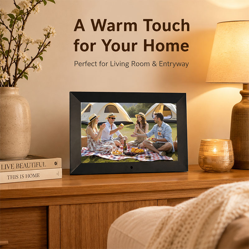 7インチデジタルフォトフレーム、無料アプリ共有、高解像度スマ - Picture Frame のレビューと価格