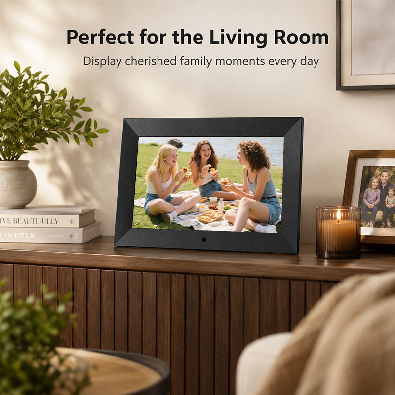 7インチデジタルフォトフレーム、無料アプリ共有、高解像度スマ - Picture Frame のレビューと価格
