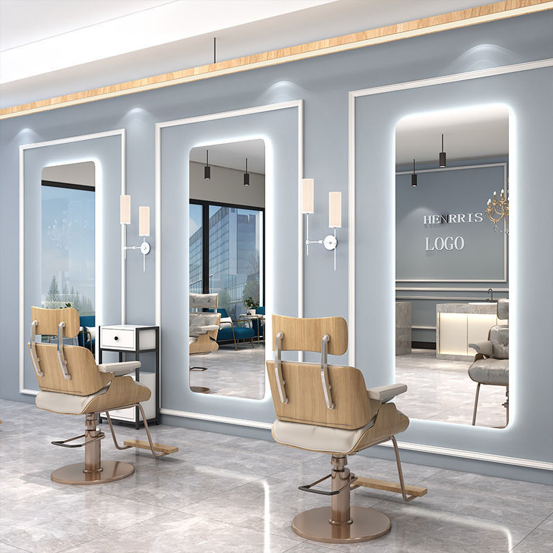70x170の装飾用理髪店・美容院用ミラー（LEDライト付き - Decorative Mirror のレビューと価格