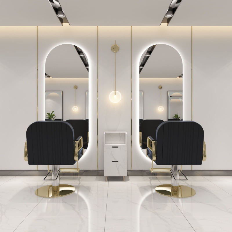 70x170の装飾用理髪店・美容院用ミラー（LEDライト付き - Decorative Mirror のレビューと価格