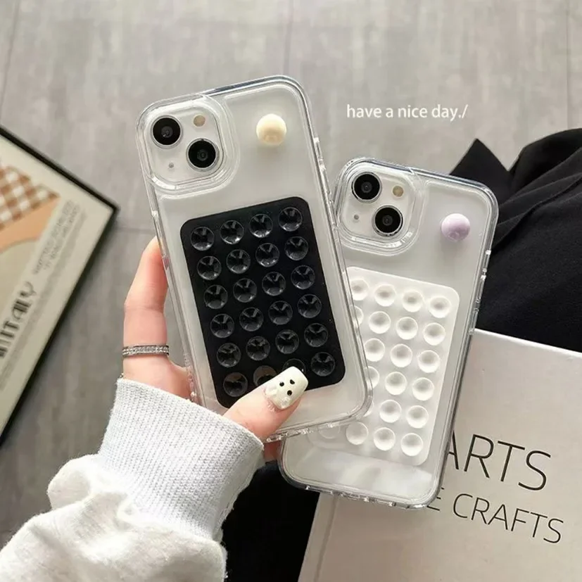 正方形のシリコン製吸盤式スマホスタンドパッド。多機能で、壁に - Wall Sticker のレビューと価格