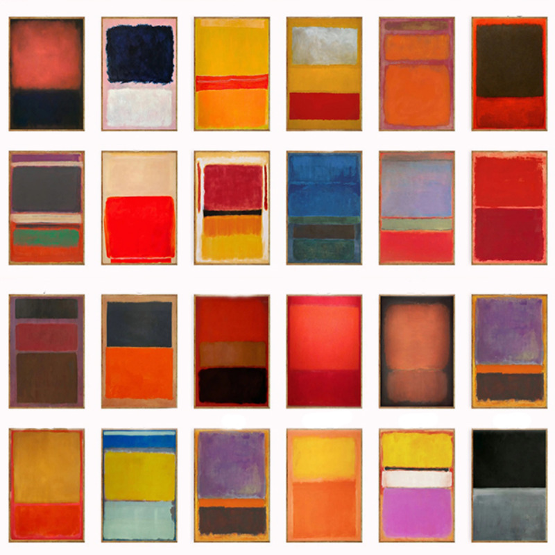 壁飾り、マーク・ロスコのポスターセット、ロスコのプリント、抽 - Abstract Canvas Set のレビューと価格