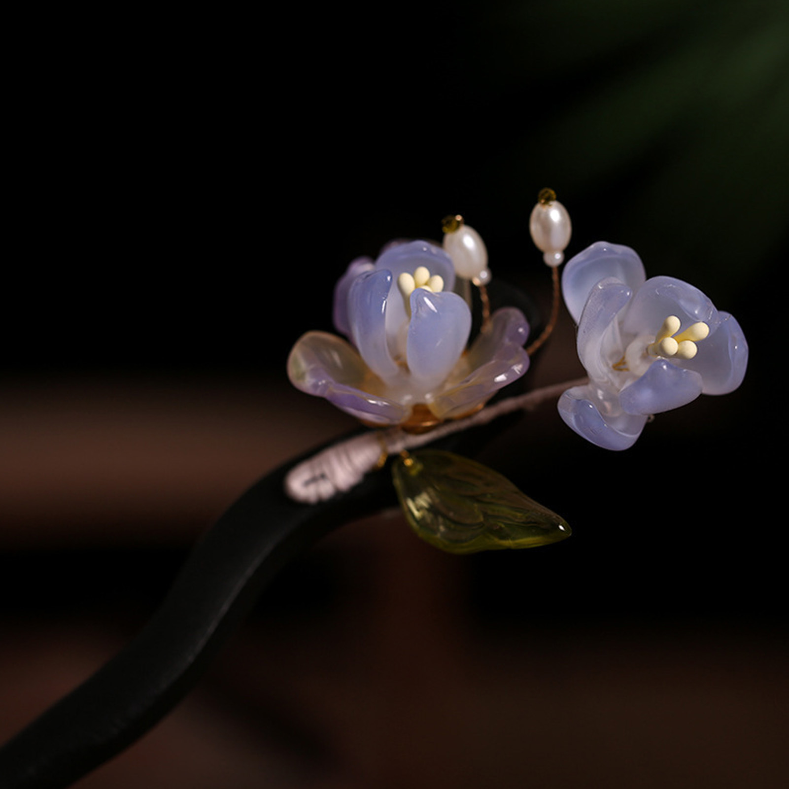 ヴィンテージ木製フラワーヘアピン女性のためのエレガントなガラ - Vase Decor のレビューと価格